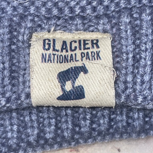 Glacier National Park Blue Knitted Hat - Picture 3 of 5